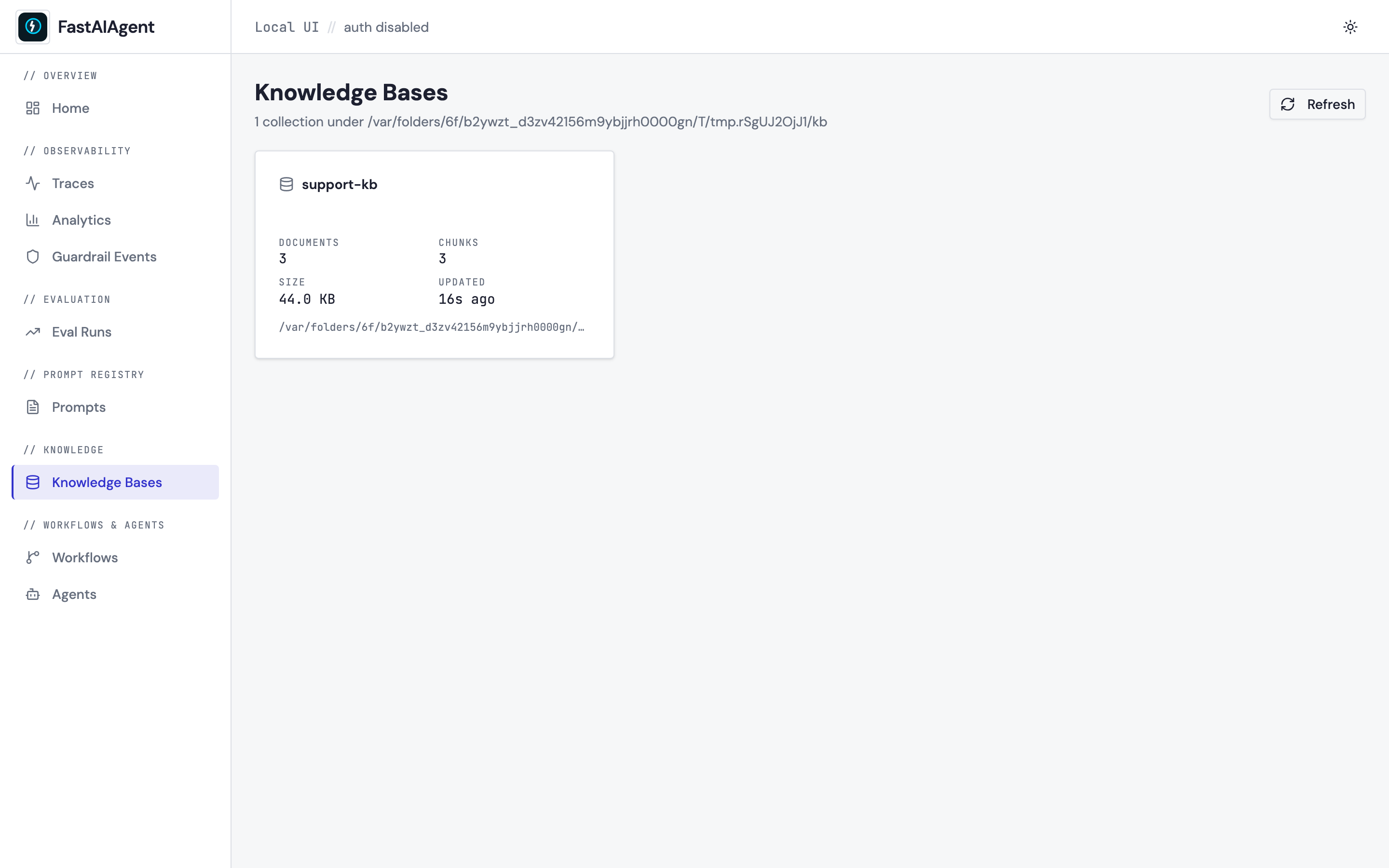 Knowledge Bases list