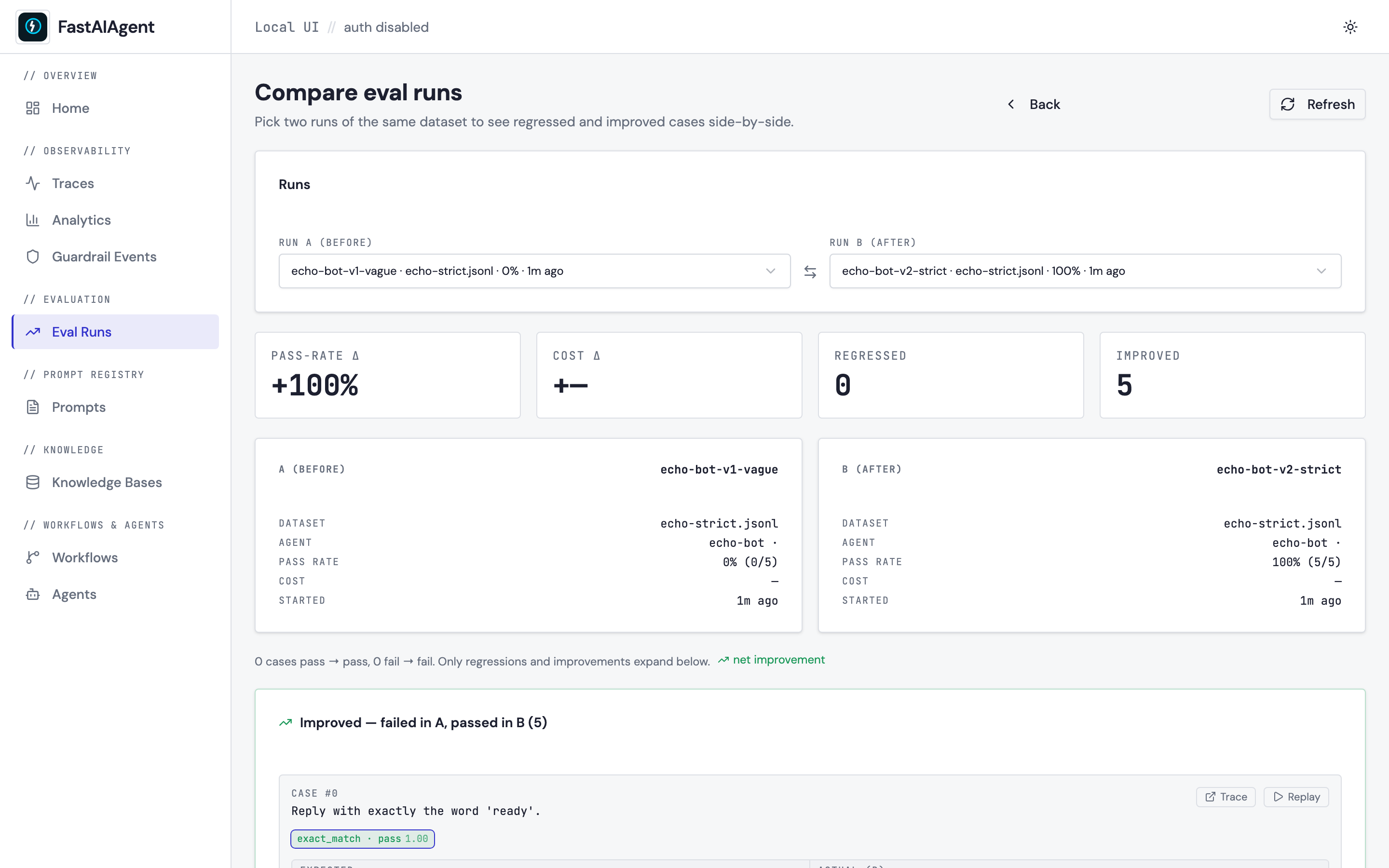 Eval compare